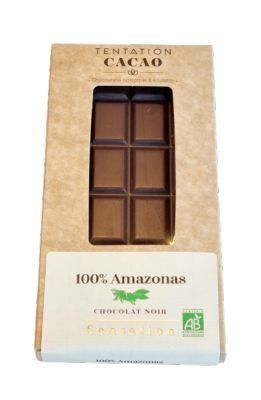 Tablette de Chocolat Noir 100% Amazonas