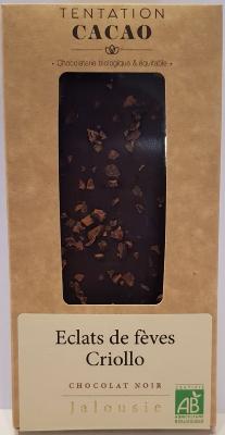 Tablette de Chocolat Noir 72% Eclats de fèves Criollo 100g
