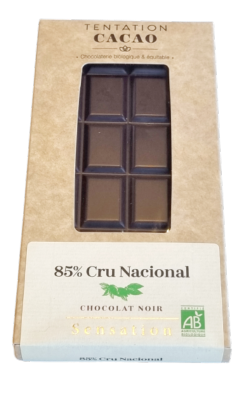 Tablette Chocolat Noir 85% Cru Nacional