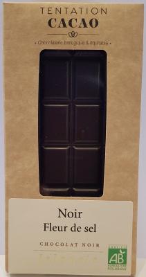 Tablette Chocolat Noir 60% Fleur de sel de Guérande 80g