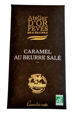 Tablette de chocolat Noir Caramel au beurre salé 80g GOLFE