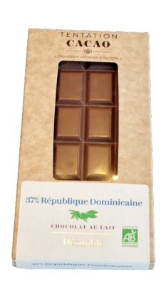 Tablette de Chocolat au Lait République Dominicaine