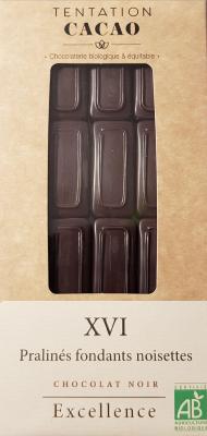 GAMME XVI Chocolat Noir Praliné fondant, 140g